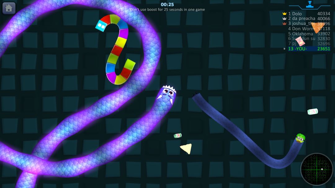 Screenshot of Snake Hunt: Worm io Games Zone