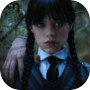 Icon of Wednesday Addams Quiz