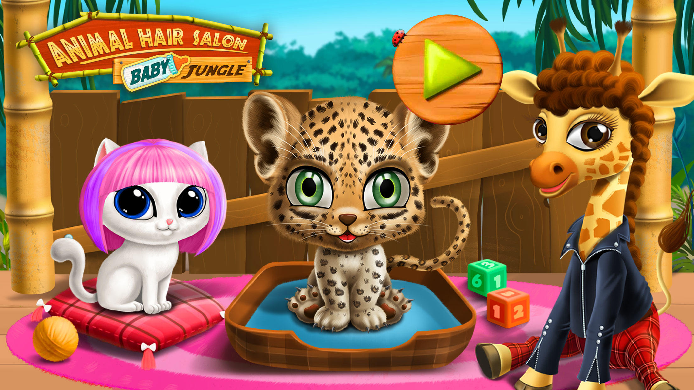 Baby Jungle Animal Hair Salon ゲームのスクリーンショット