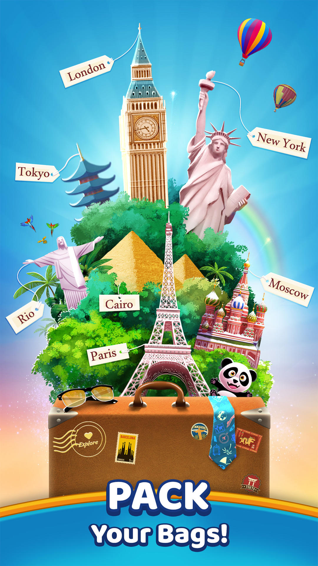 Travel Crush: Match 3 ゲームのスクリーンショット