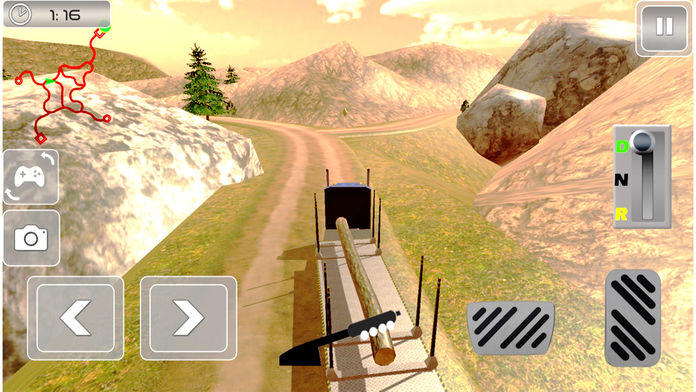 Extreme Truck Hill Drive : Real Mountain Climb-er Game Screenshot
