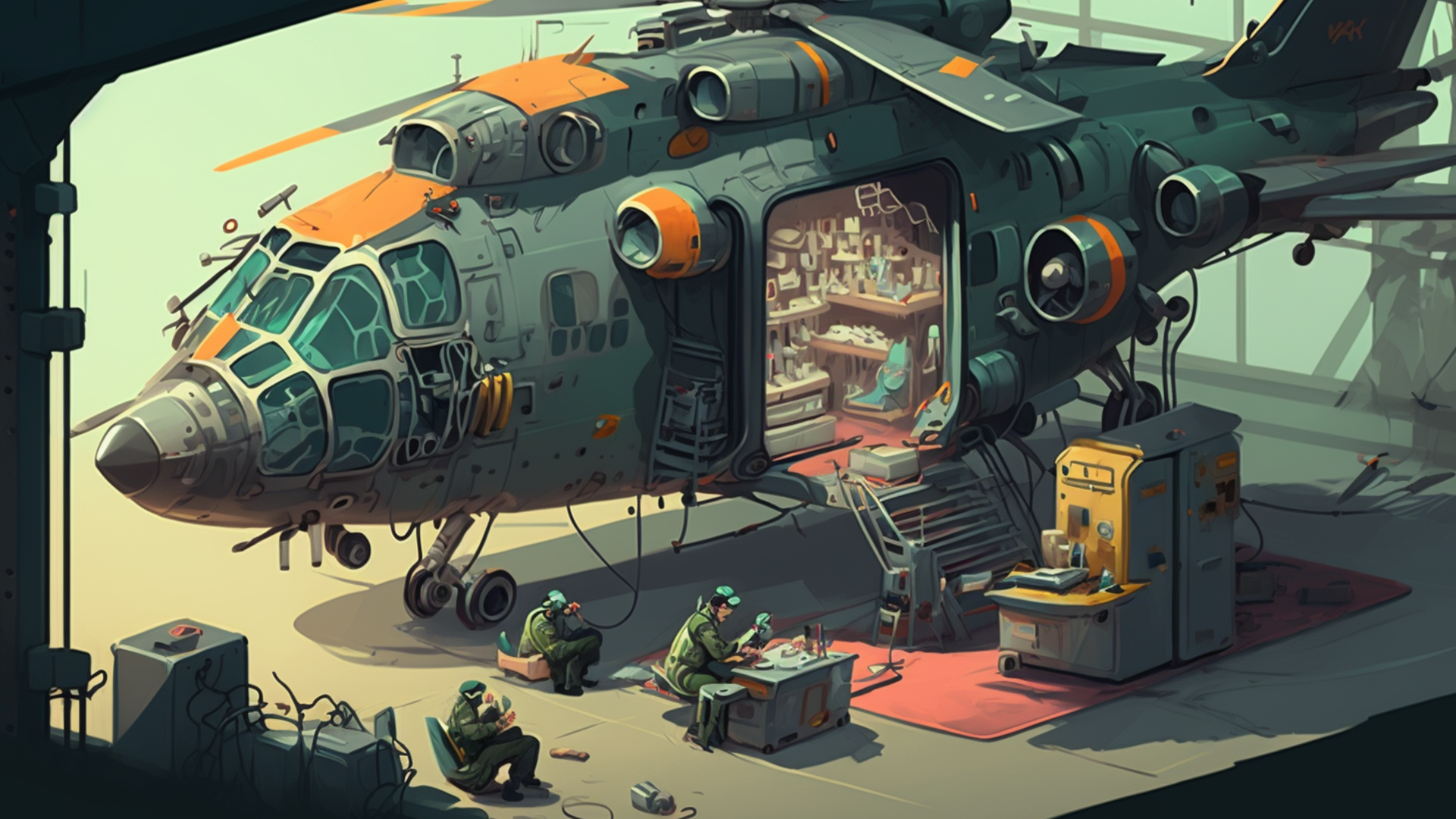 Screenshot of Plane Simulator Mechanic Games