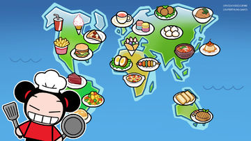 Cuplikan Layar Game Pucca, Let's Cook!: World Tour