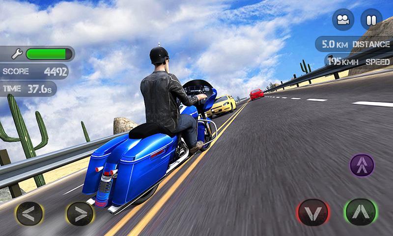 Screenshot of Race the Traffic Moto