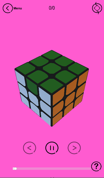 Скриншот игры Rubik's Cube Solver 3x3