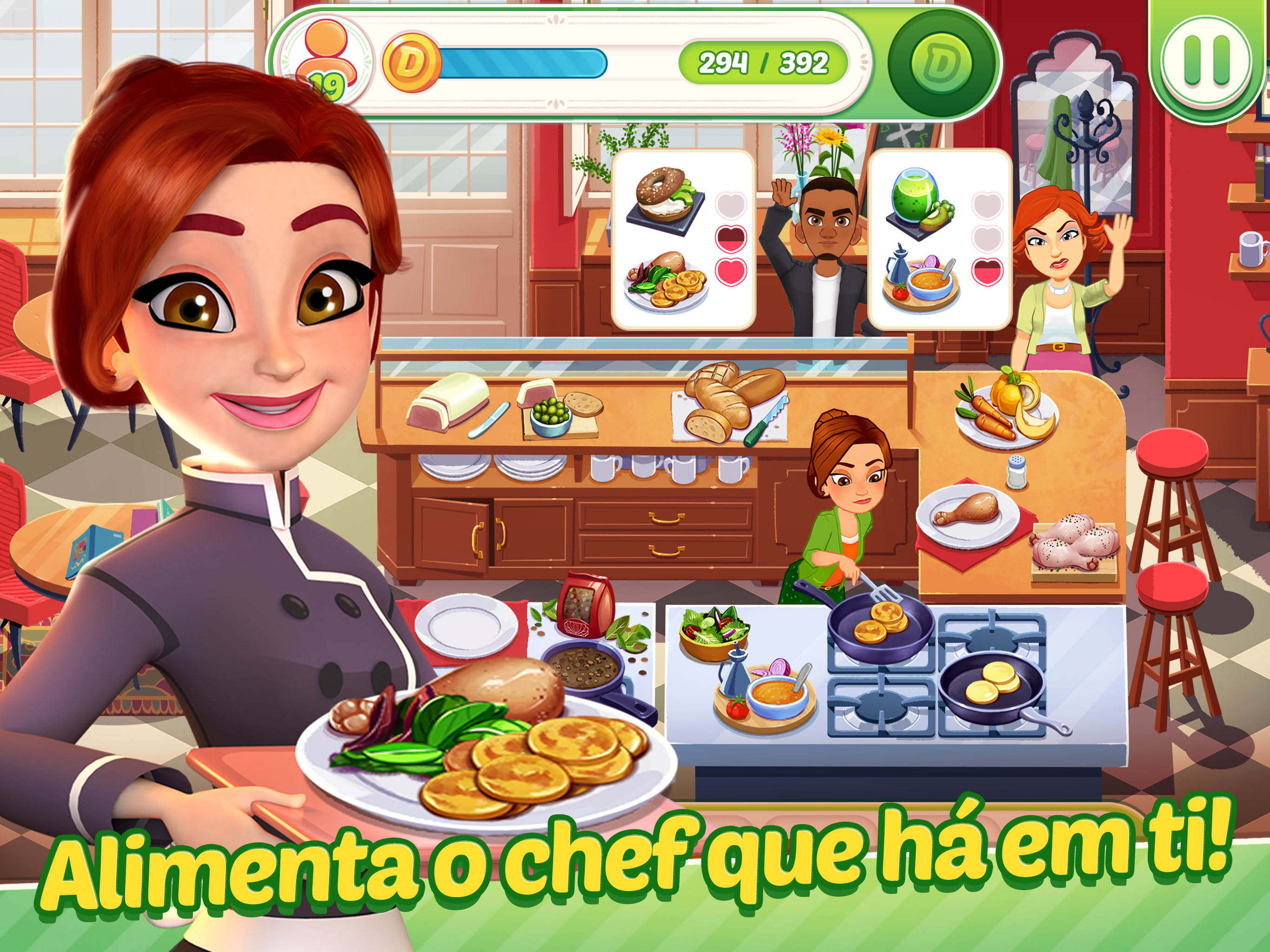 Captura de Tela do Jogo Delicious World - Cooking Game