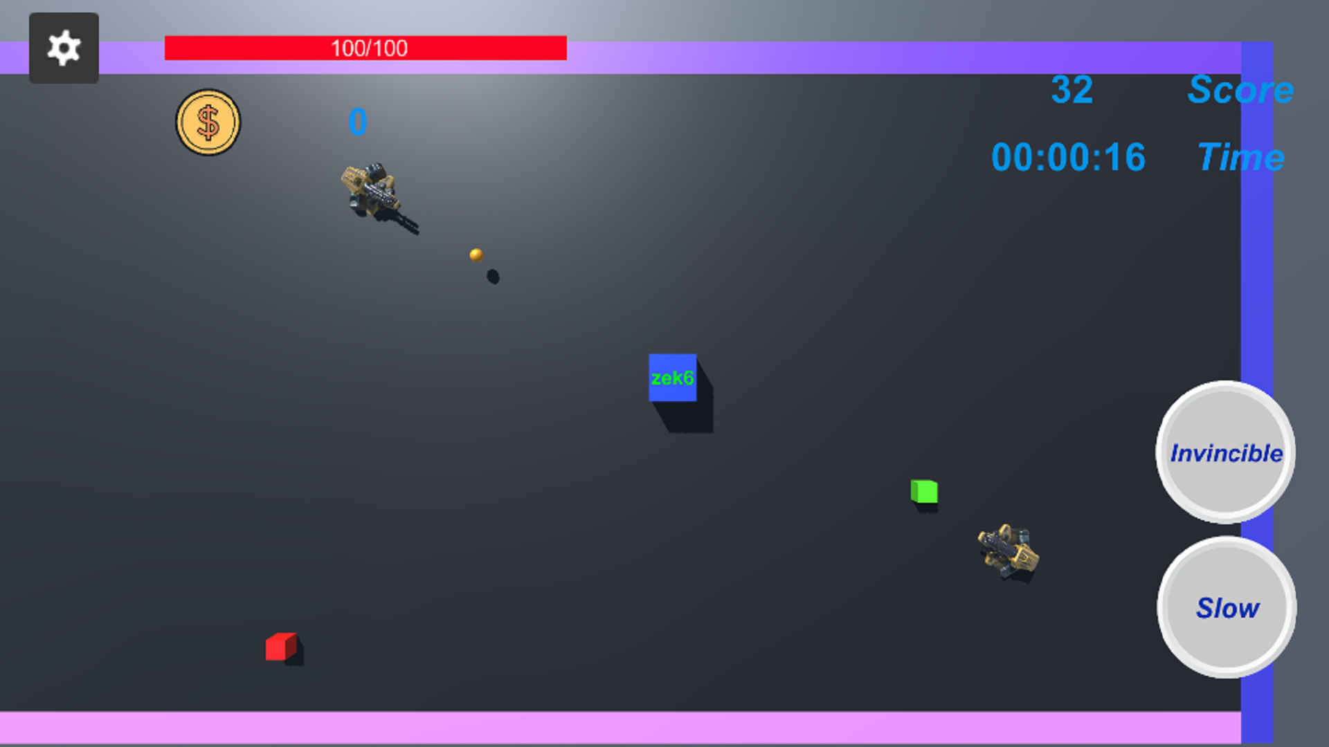 AvoidTheBullet ภาพหน้าจอเกม