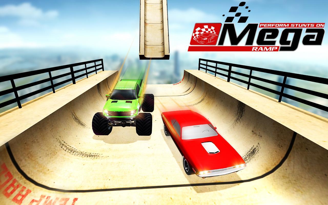 Mega Ramp Car Racing Stunts Ramp Construction 게임 스크린샷
