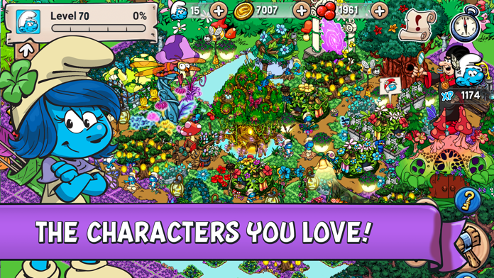 Smurfs' Village Game Screenshot