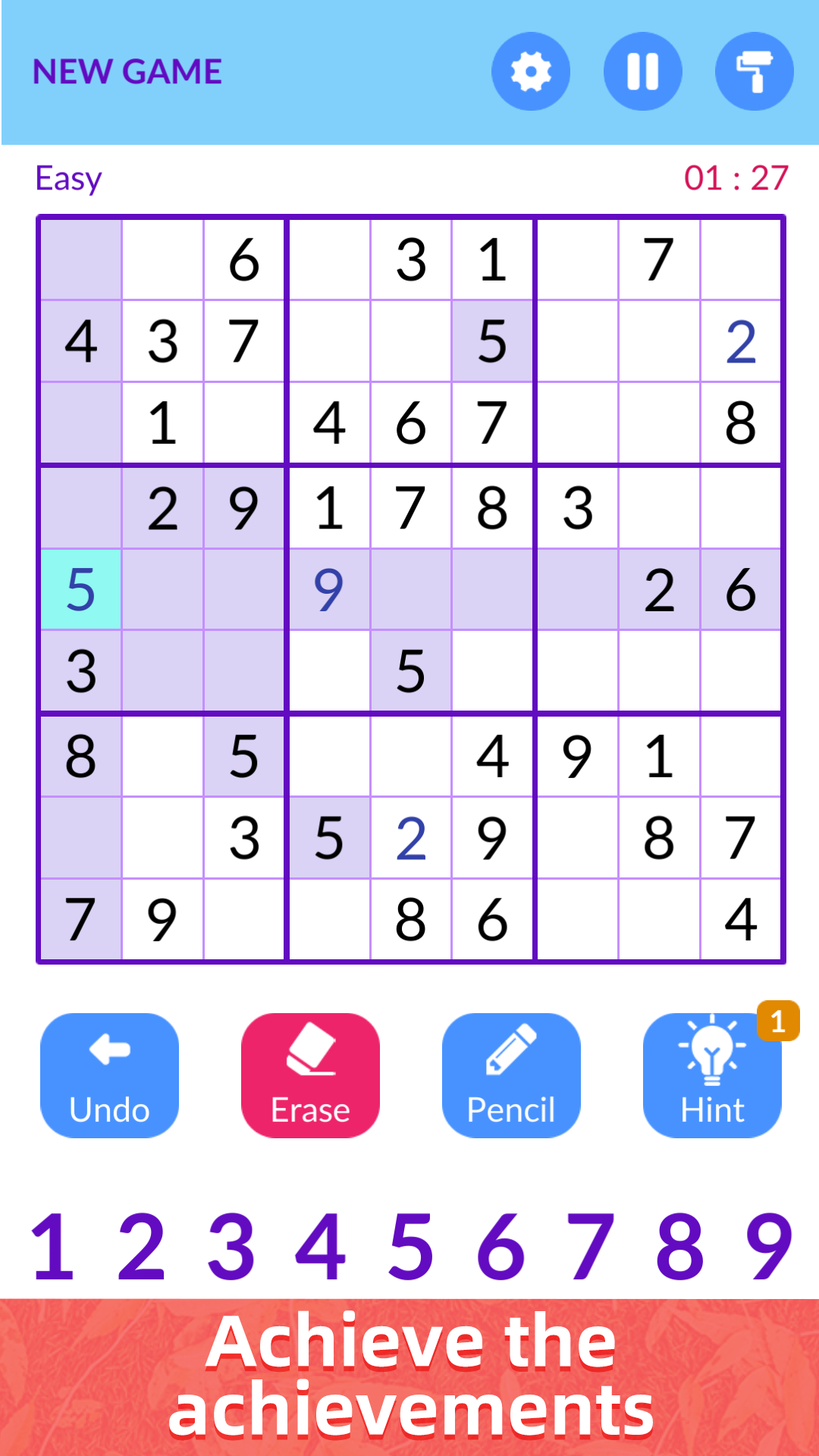 Sudoku Unlimited - Classic Brain Games Free Game Screenshot