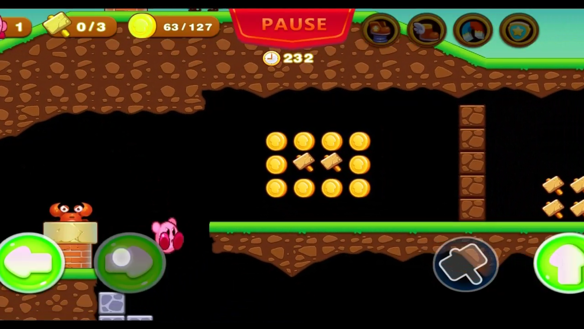 Cuplikan Layar Game 星の土地でのカービーの旅