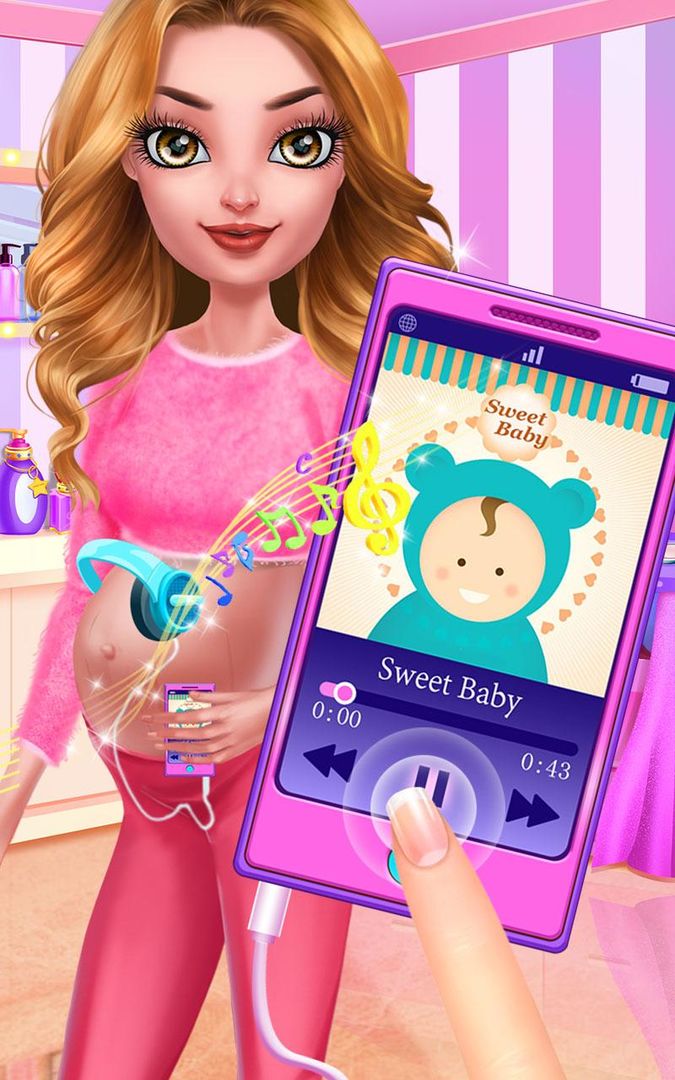 Screenshot of Pregnant Celebrity Star Salon