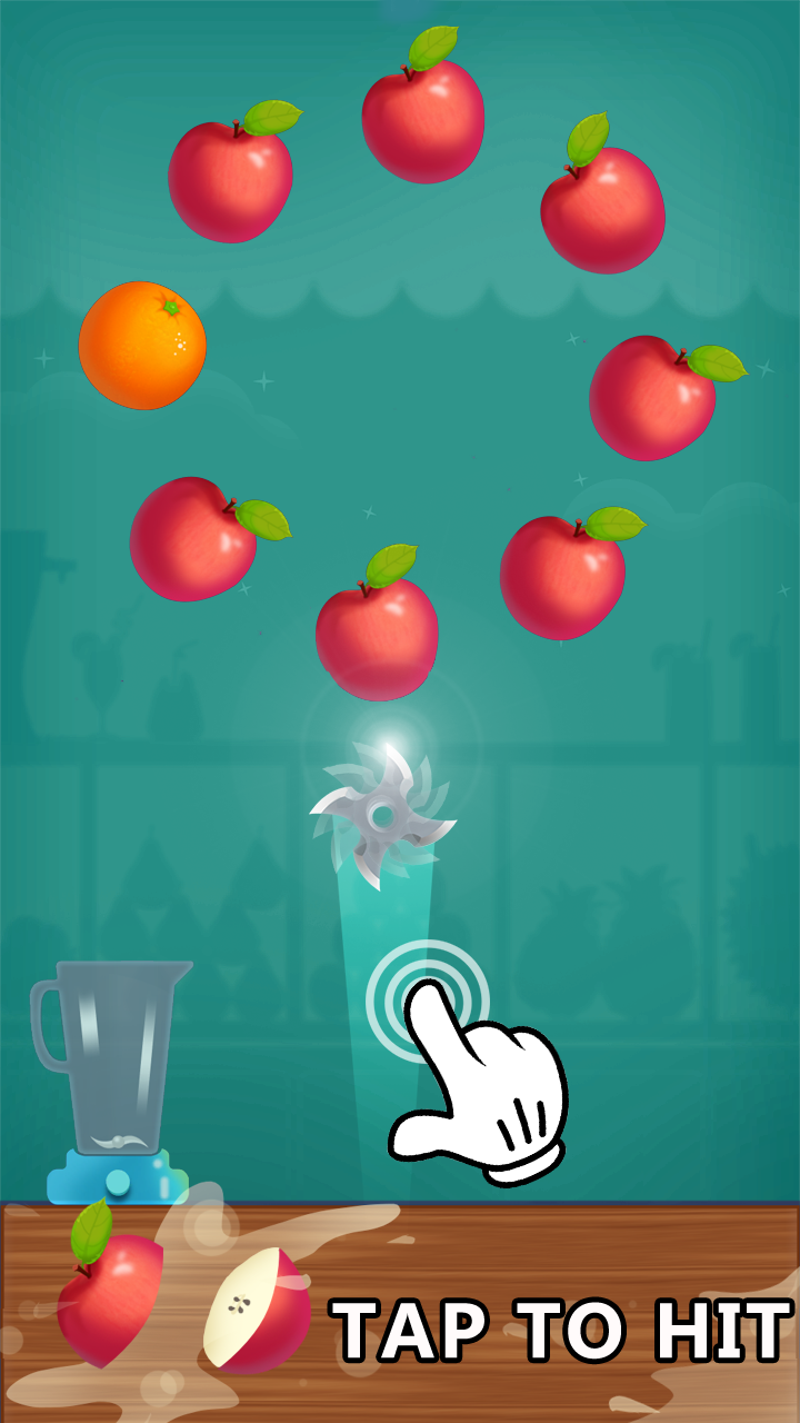Screenshot 1 of Máy ép trái cây điên cuồng - Trò chơi cắt trái cây miễn phí 