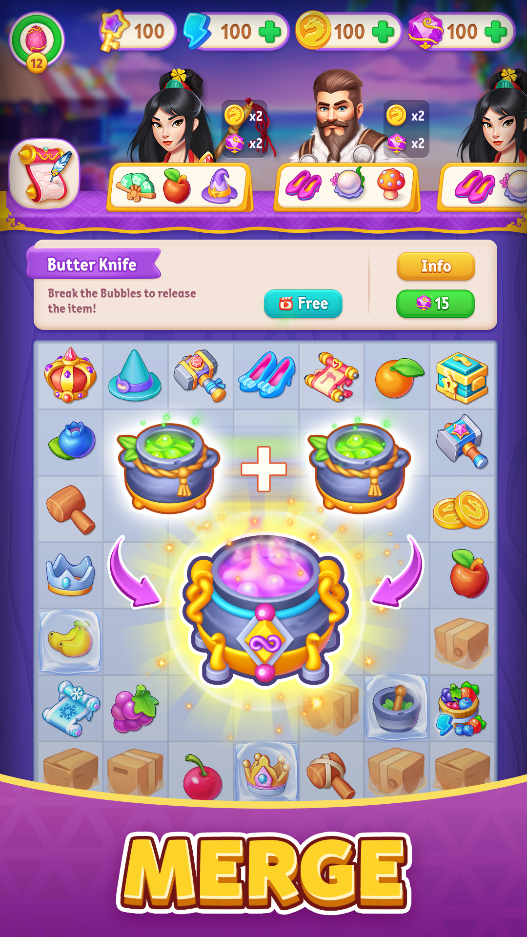 Cuplikan Layar Game Once Upon a Merge