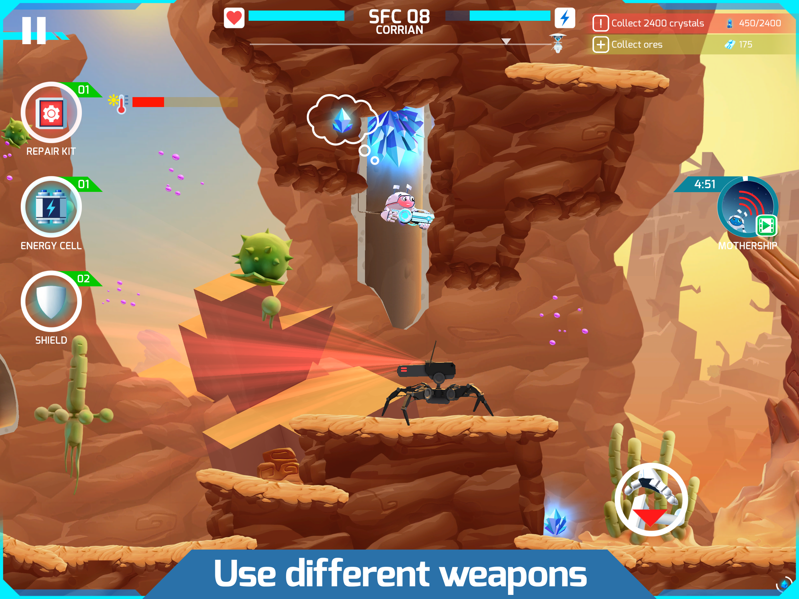Mike the Planet Miner Game Screenshot