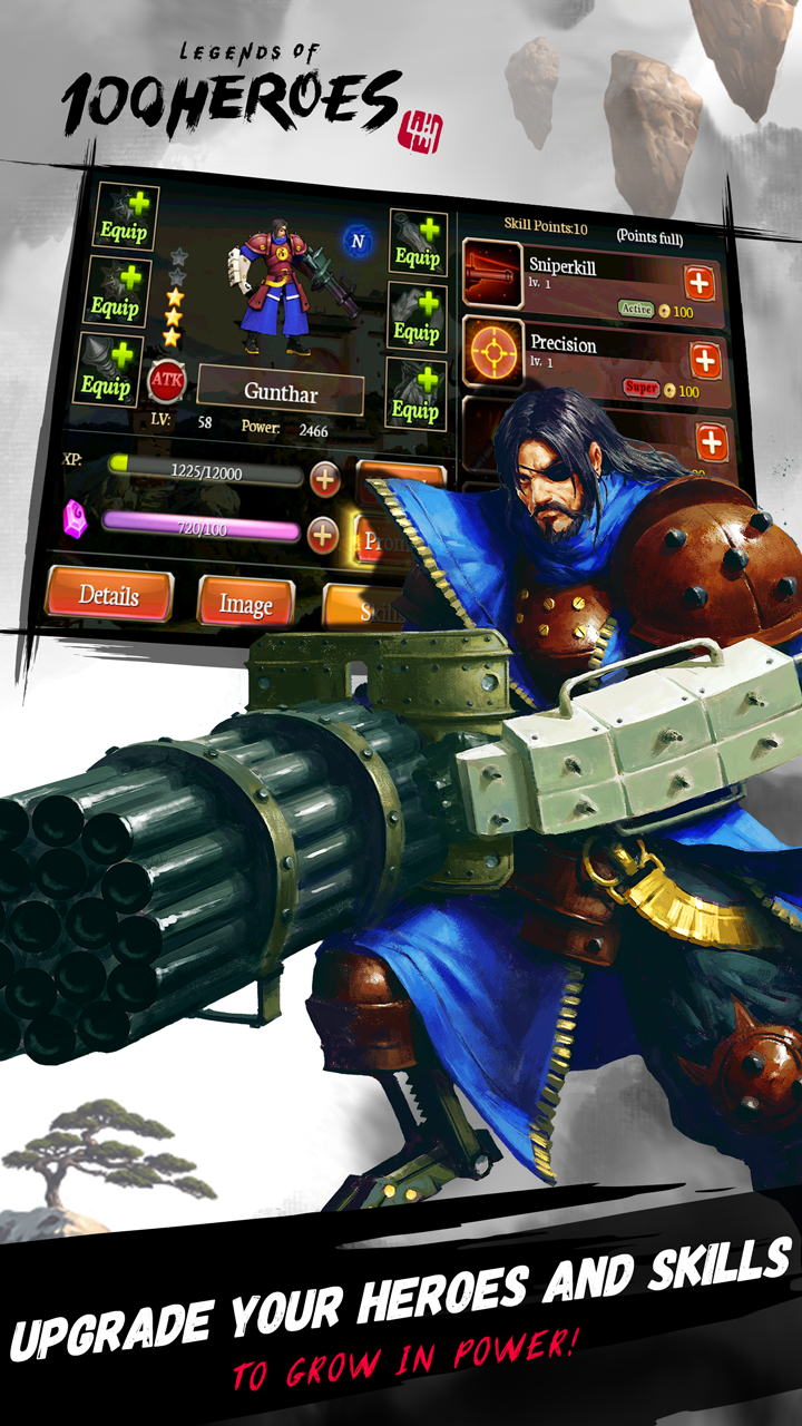 Cuplikan Layar Game Legends of 100 Heroes