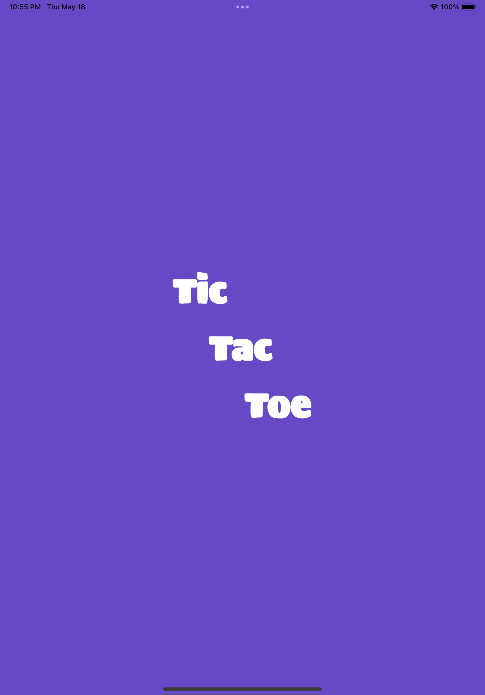 Tic Tac Toe Game Screenshot