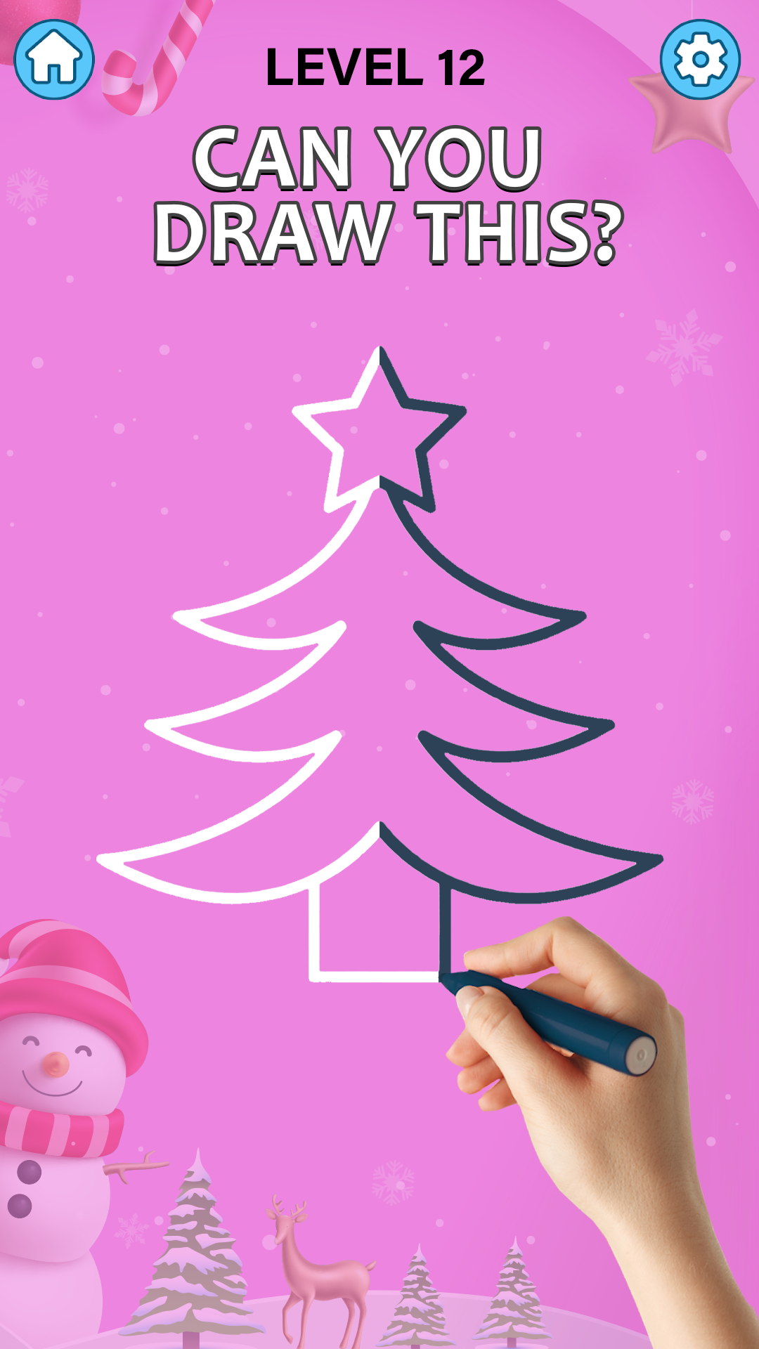 Draw One Line: Fun Puzzle Game 게임 스크린샷