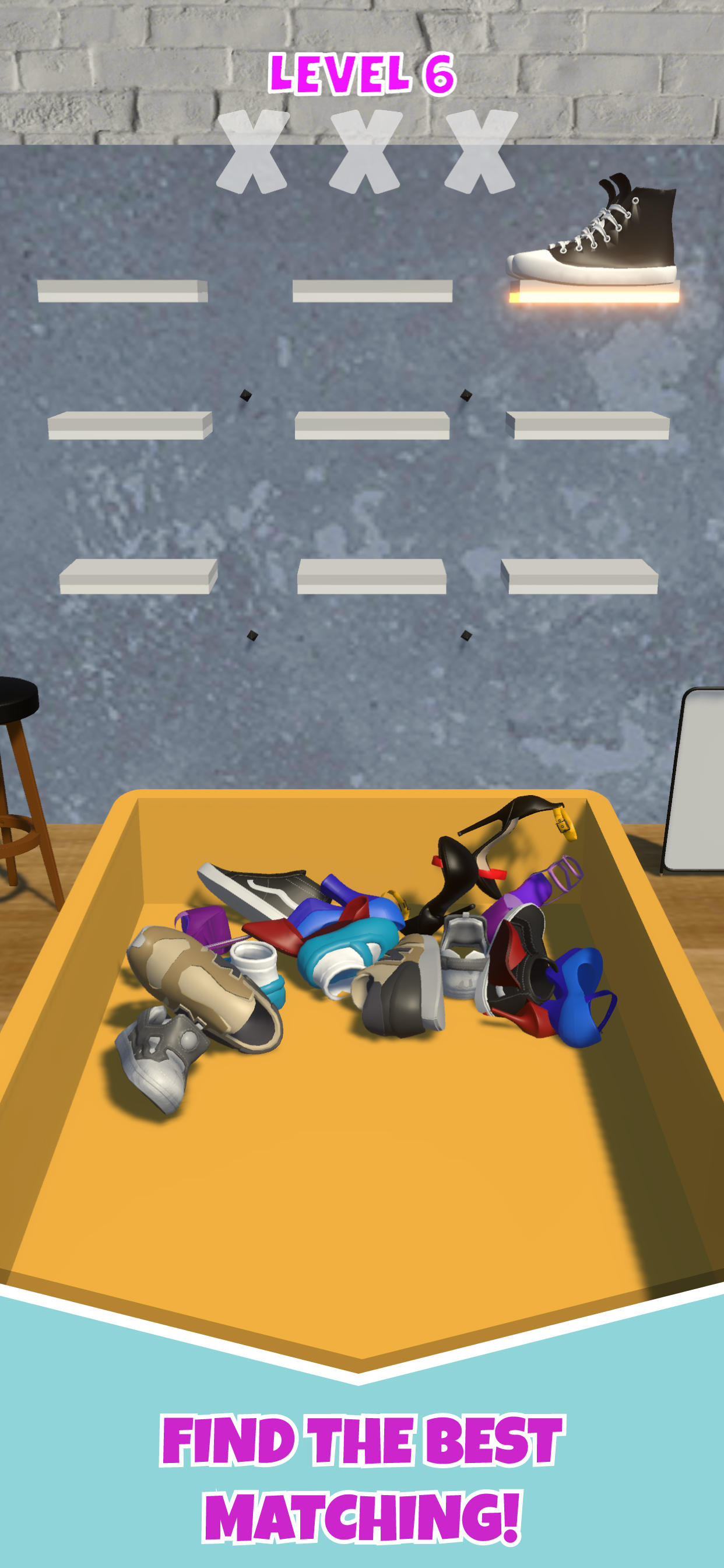Fashion Design: Shoe Match 3D screenshot game