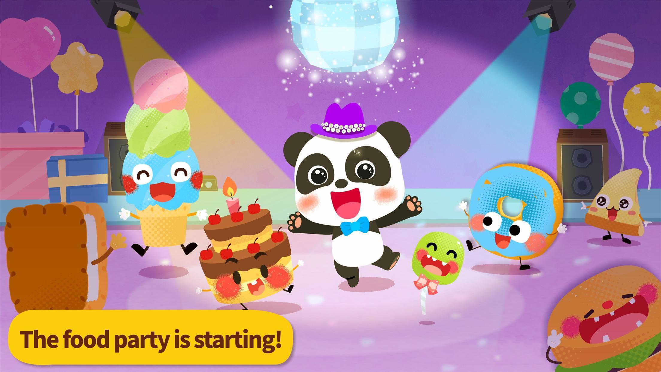 Baby Panda's Food Party Game Screenshot