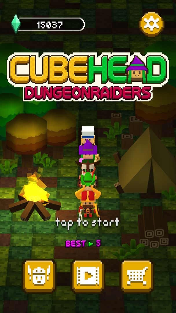Cube Head - Dungeon Raiders ภาพหน้าจอเกม