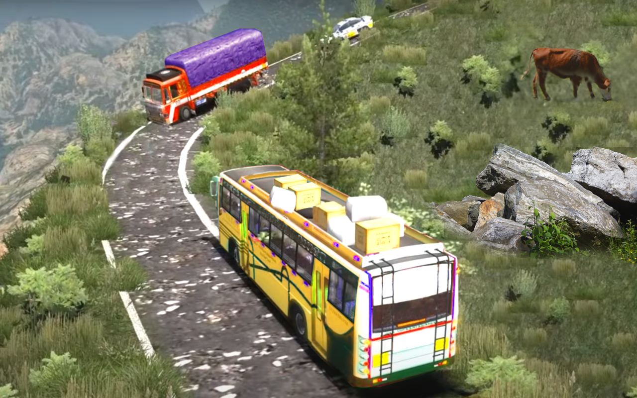 Screenshot of coach bus driving simulator 23