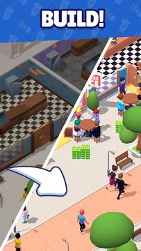 Merge Restaurant Tycoon Game Screenshot