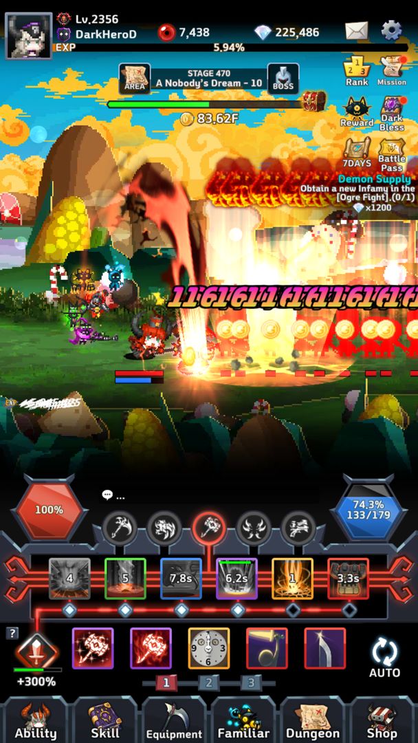 Screenshot of Dark Hero Dash : Idle RPG
