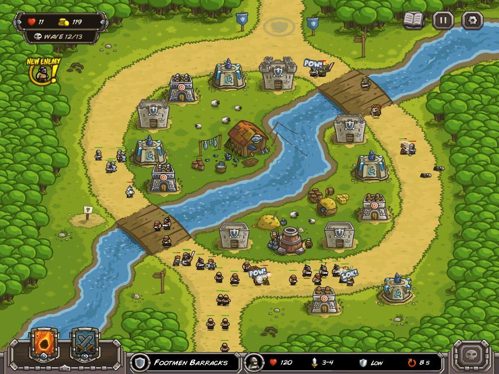 Screenshot of Kingdom Rush - 塔防策略游戏：史诗英雄冒险