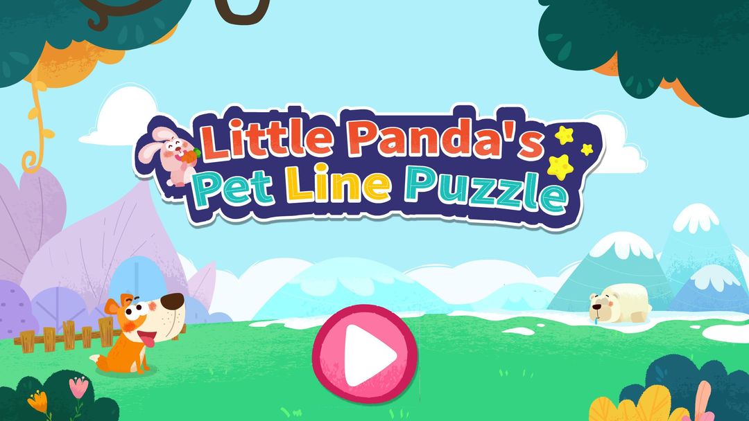 Little Panda's Pet Line Puzzle ภาพหน้าจอเกม