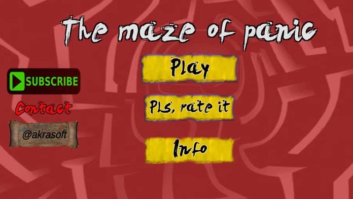 The maze of panic Game Screenshot
