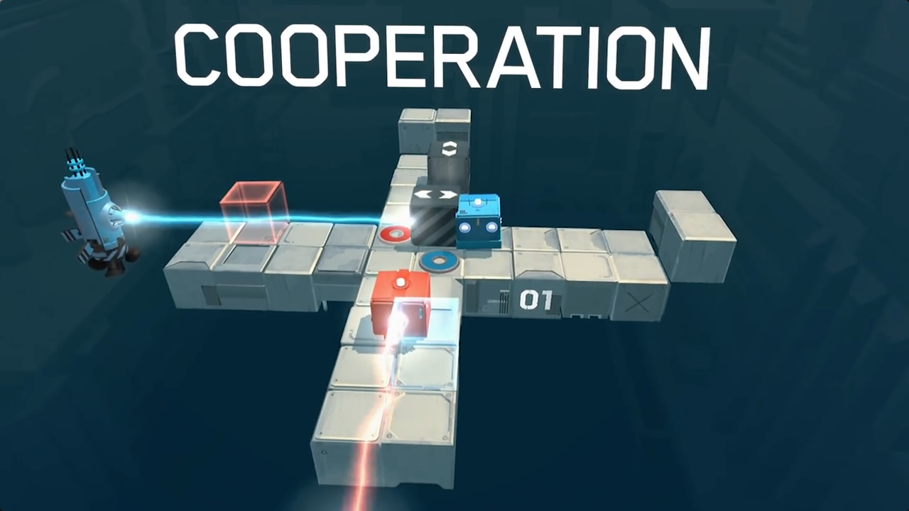 Screenshot of the video of Death Squared