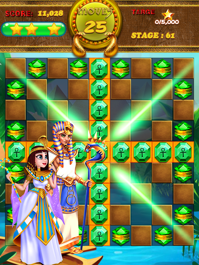 Cleopatra & Pharaoh Treasures Game Screenshot