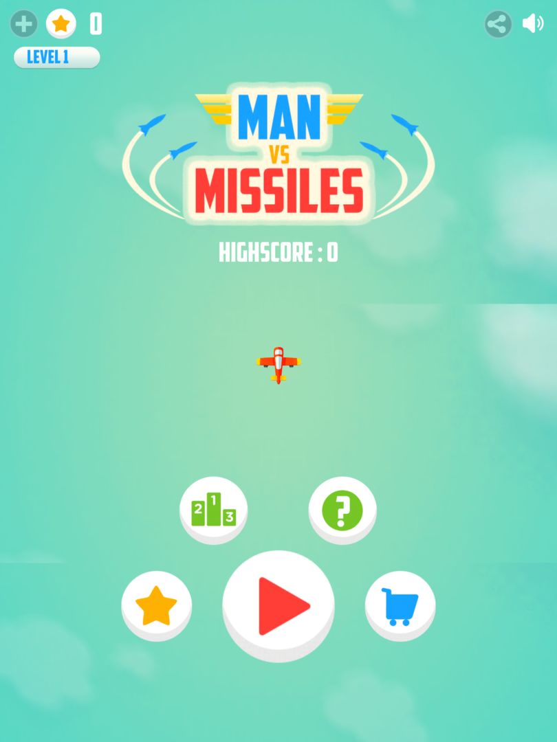 Man Vs. Missiles screenshot game
