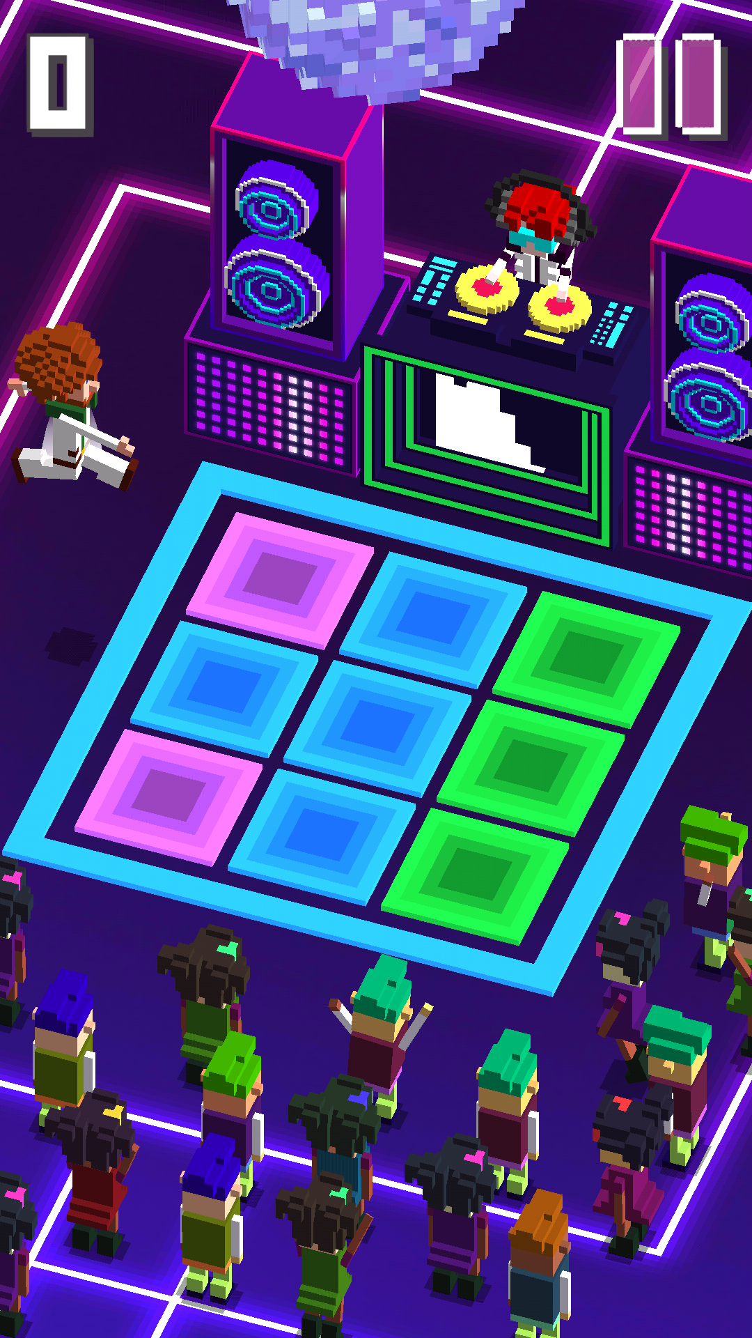 Cuplikan Layar Game ディスコ・デイブ～無料フリックダンスアクション～