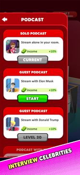 Idle Podcast Studio Game Screenshot