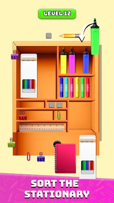 Organize Sort Stationery Match Game Screenshot