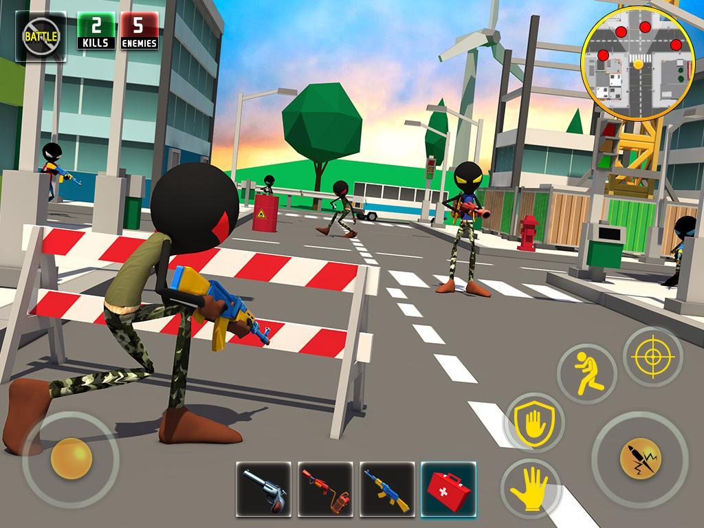 Captura de Tela do Jogo Stickman Battle Royale : Grand War