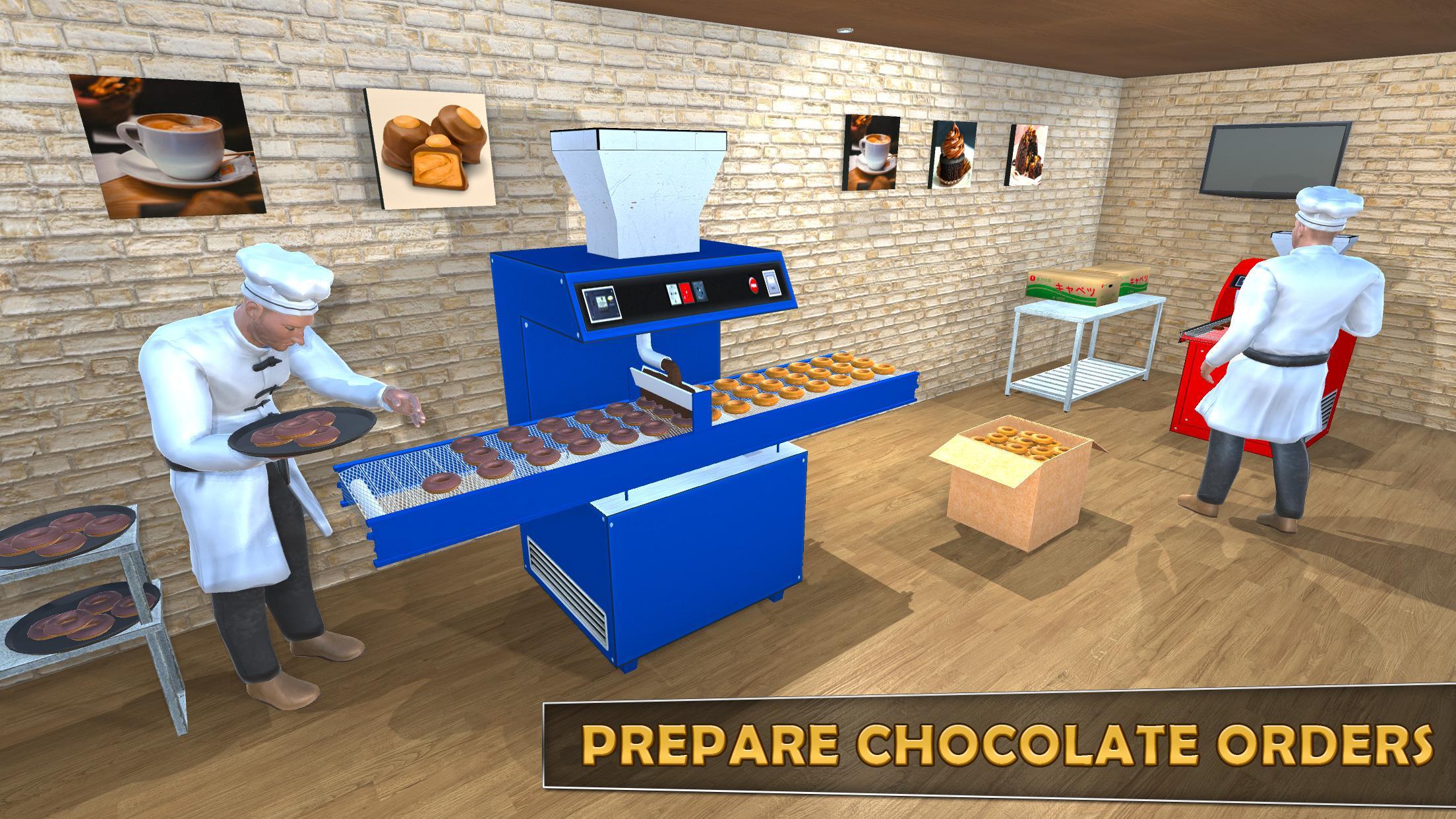 Chocolate Factory Construction Game 게임 스크린샷