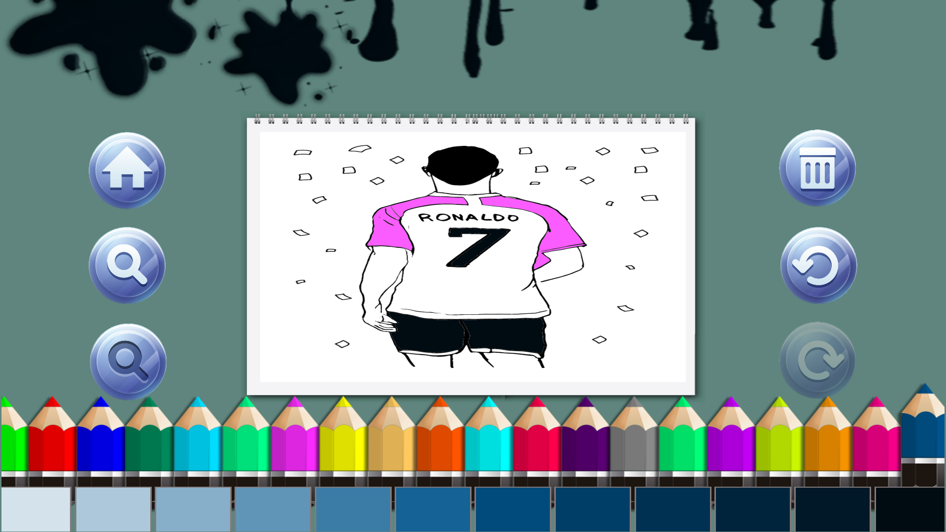 Ronaldo Messi Coloring Book Game Screenshot