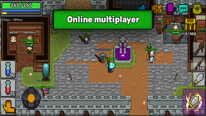 Pixil Online is a free-to-play pixel graphics open world MMORPG for Android  devices