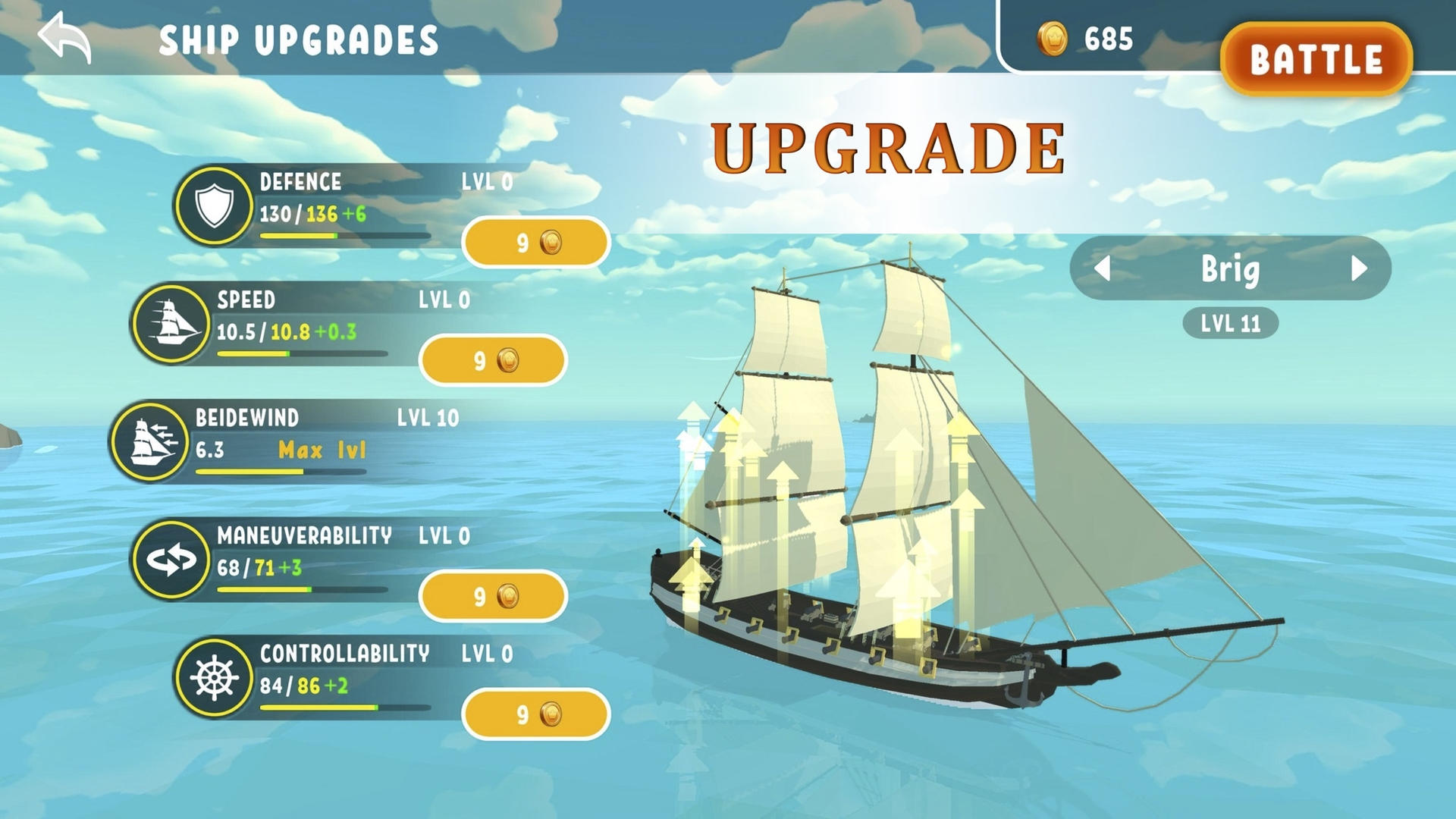 Скриншот игры Corsair Ships: Battleship Game