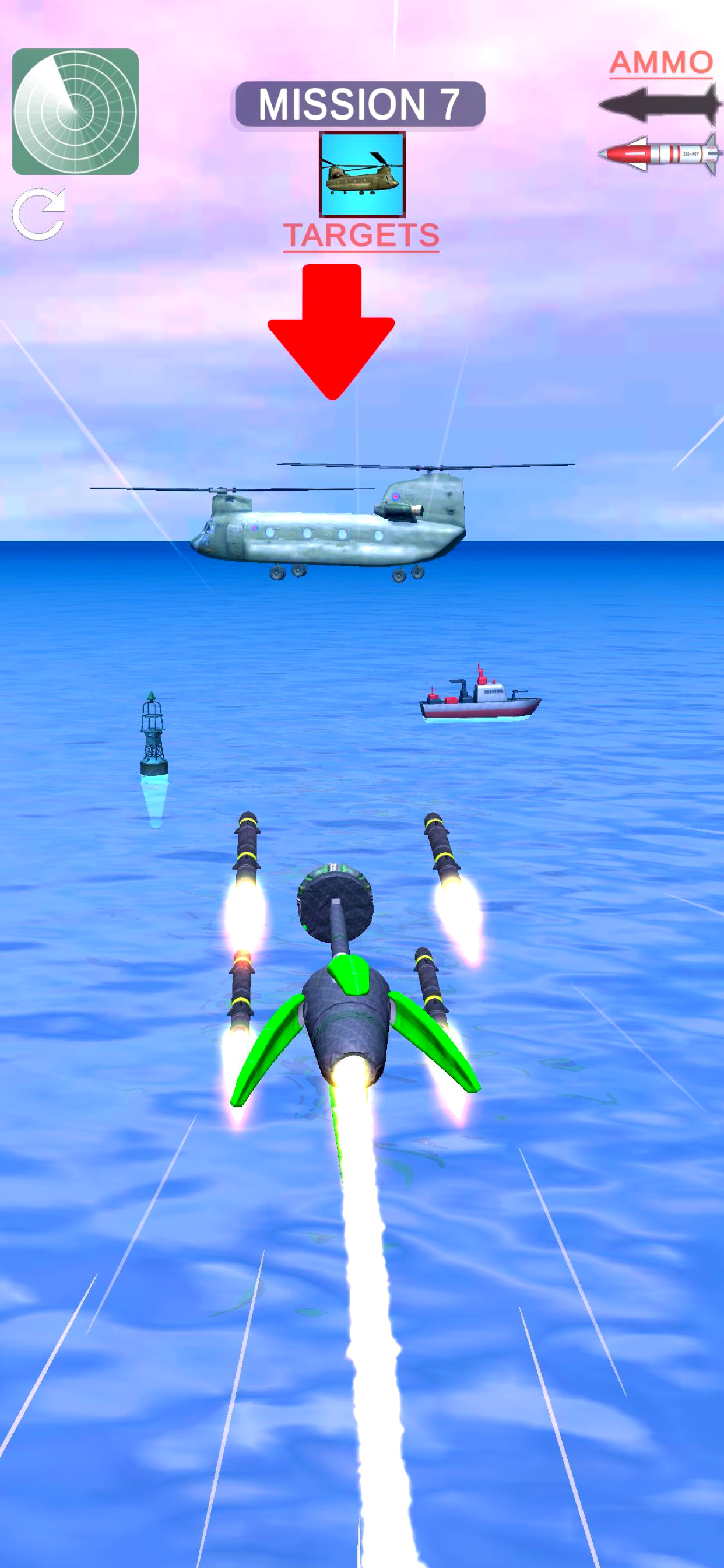 Screenshot of Boom Rockets 3D