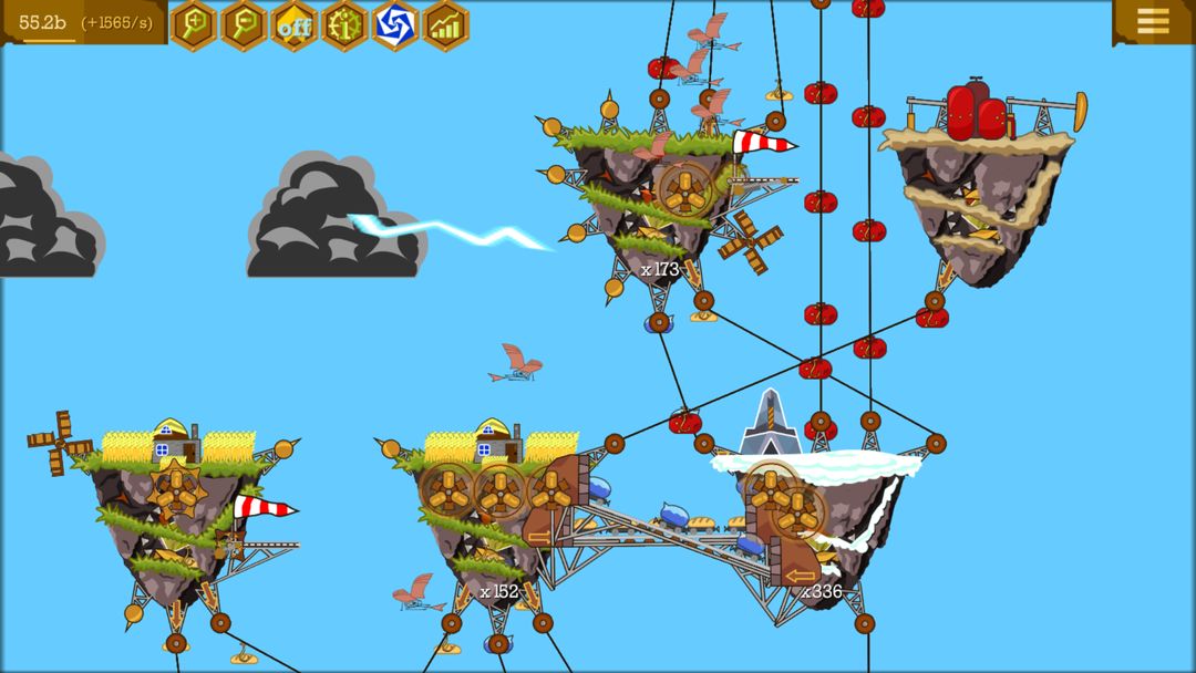Screenshot of Steampunk Idle Spinner: cogwheels and machines (Unreleased)