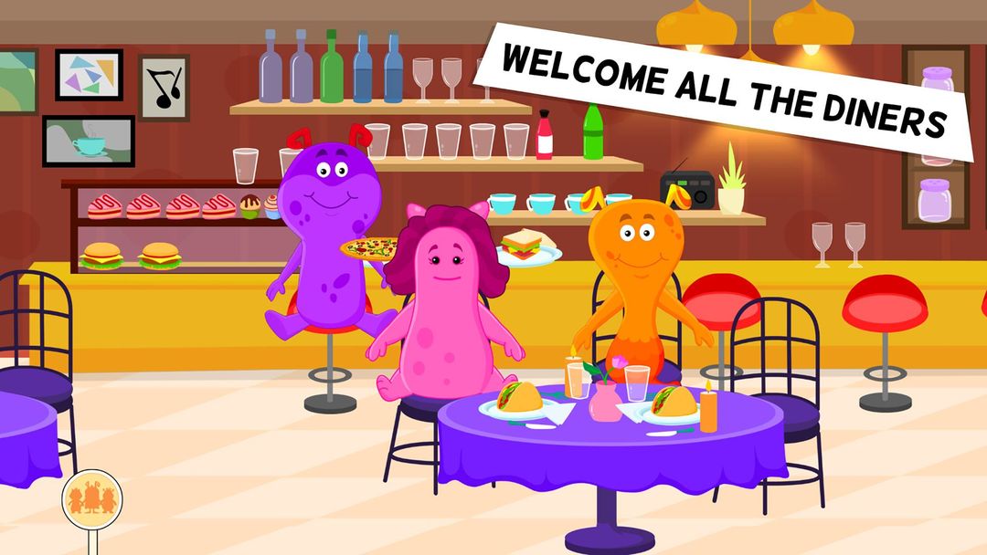 Screenshot of My Monster Town: Restaurant Cooking Games for Kids