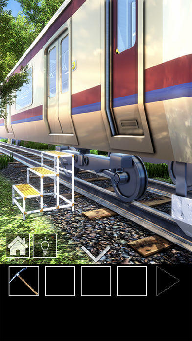 脱出ゲーム　電車のある道 Game Screenshot