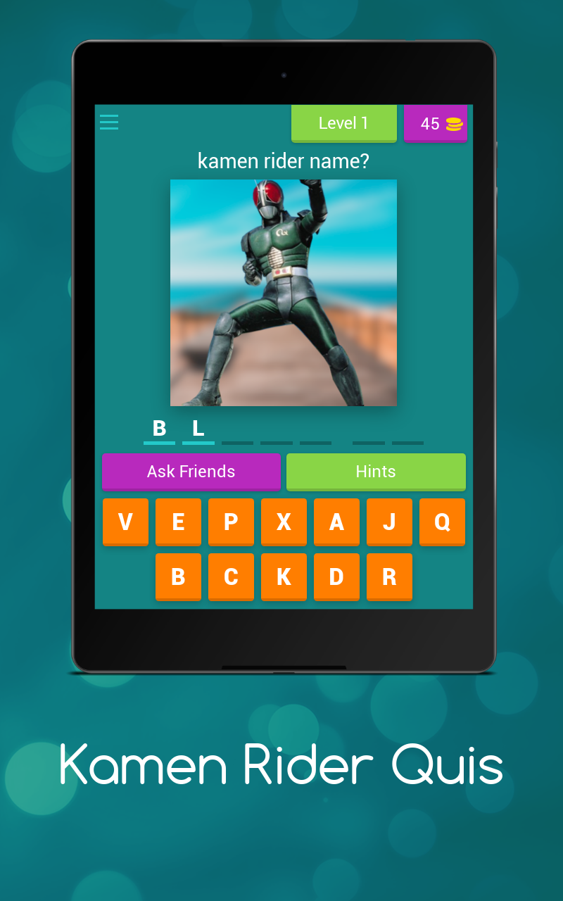 Kamen Rider Quis Game Screenshot
