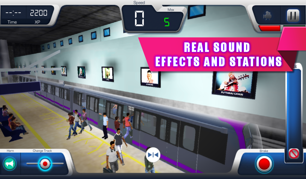 Screenshot of Bangalore Metro Train