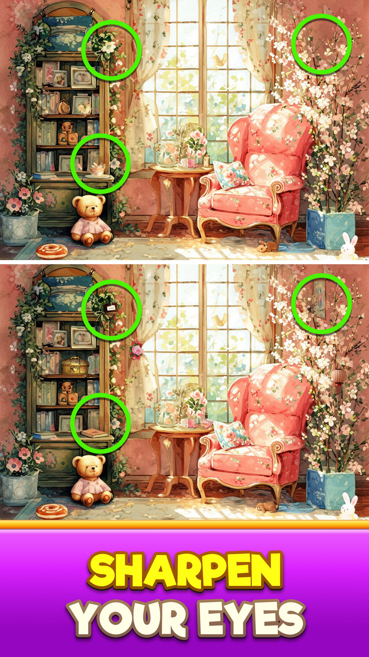 Cuplikan Layar Game Differences - Dreamy Home