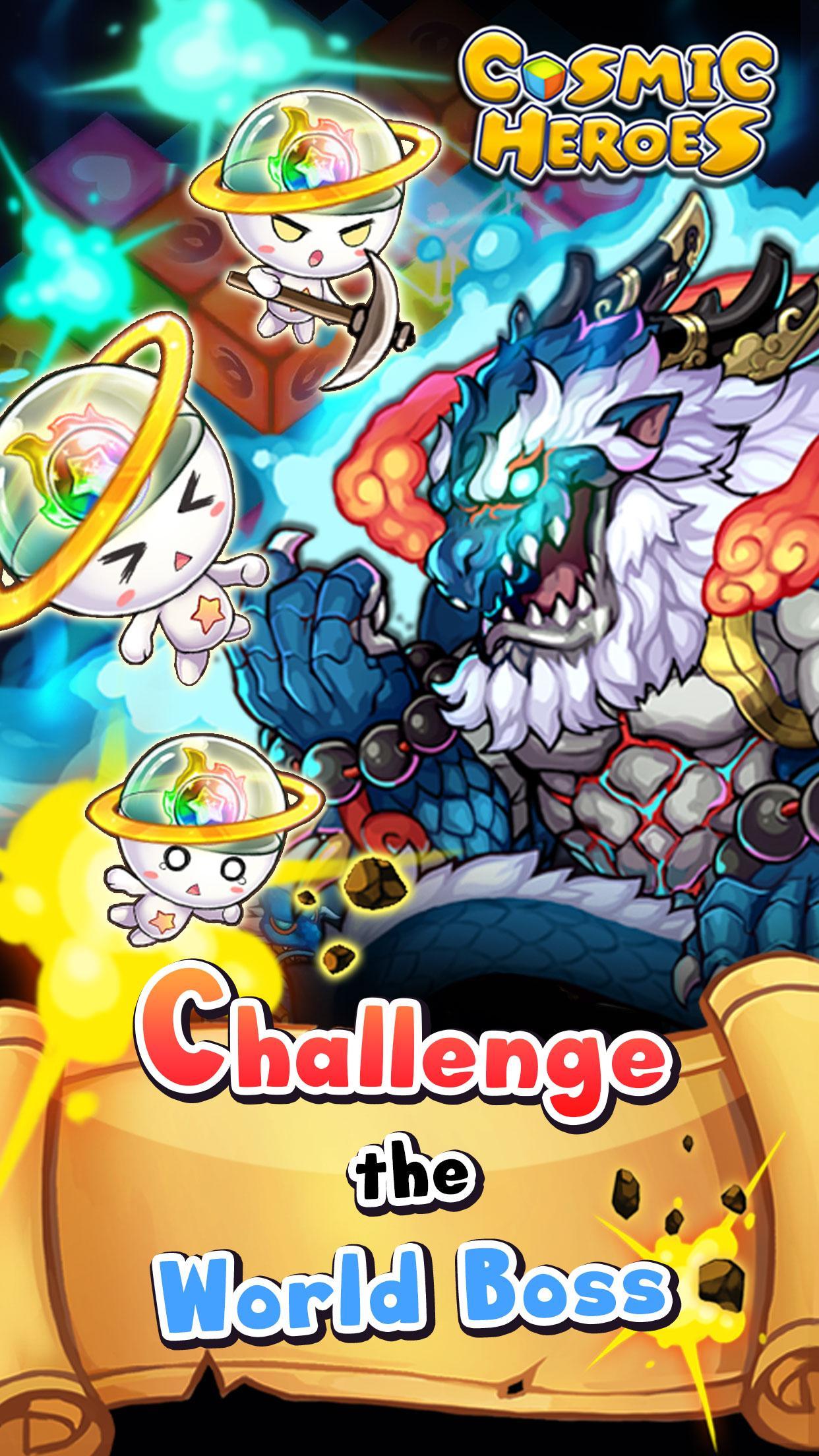 Cosmic Heroes - 3D Puzzle x RPG Game Screenshot